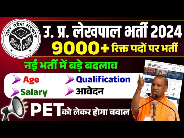 UP Lekhpal Bharti 2024 UPSSSC Lekhpal New Vacancy